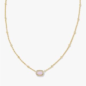 Kendra Scott | Delicate Gold and Pink Opal Necklace